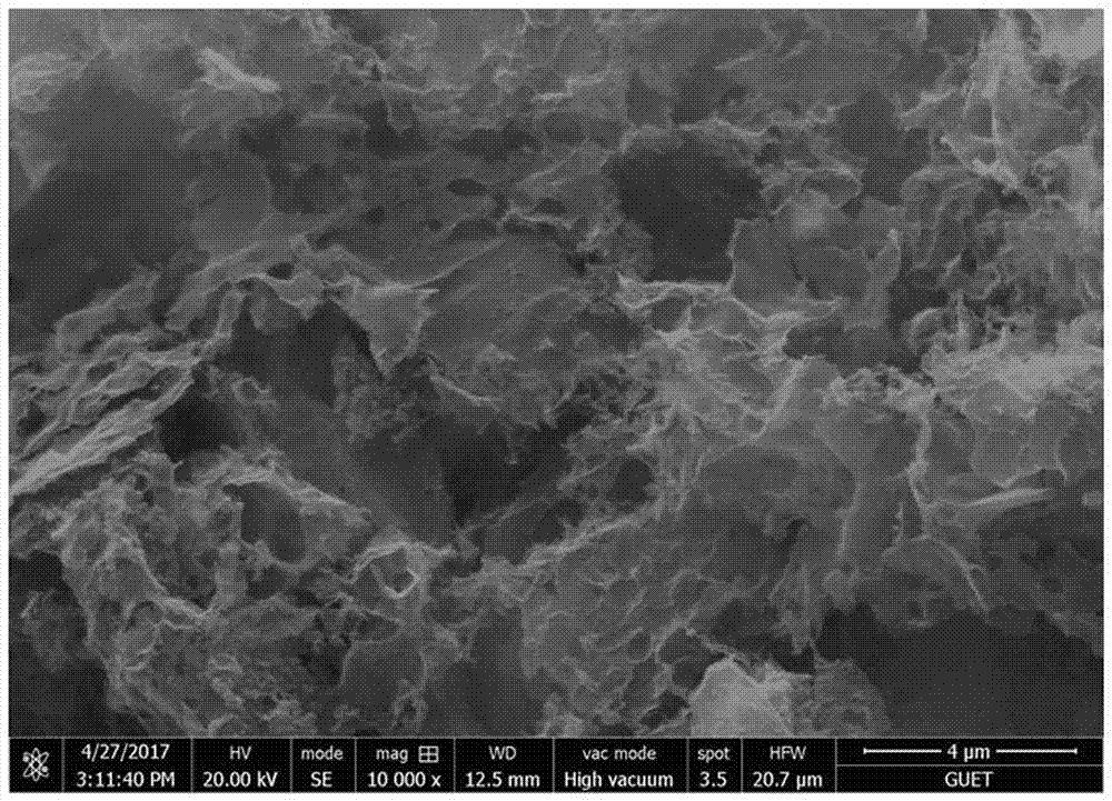 Preparation and applications of nitrogen doped porous active carbon material