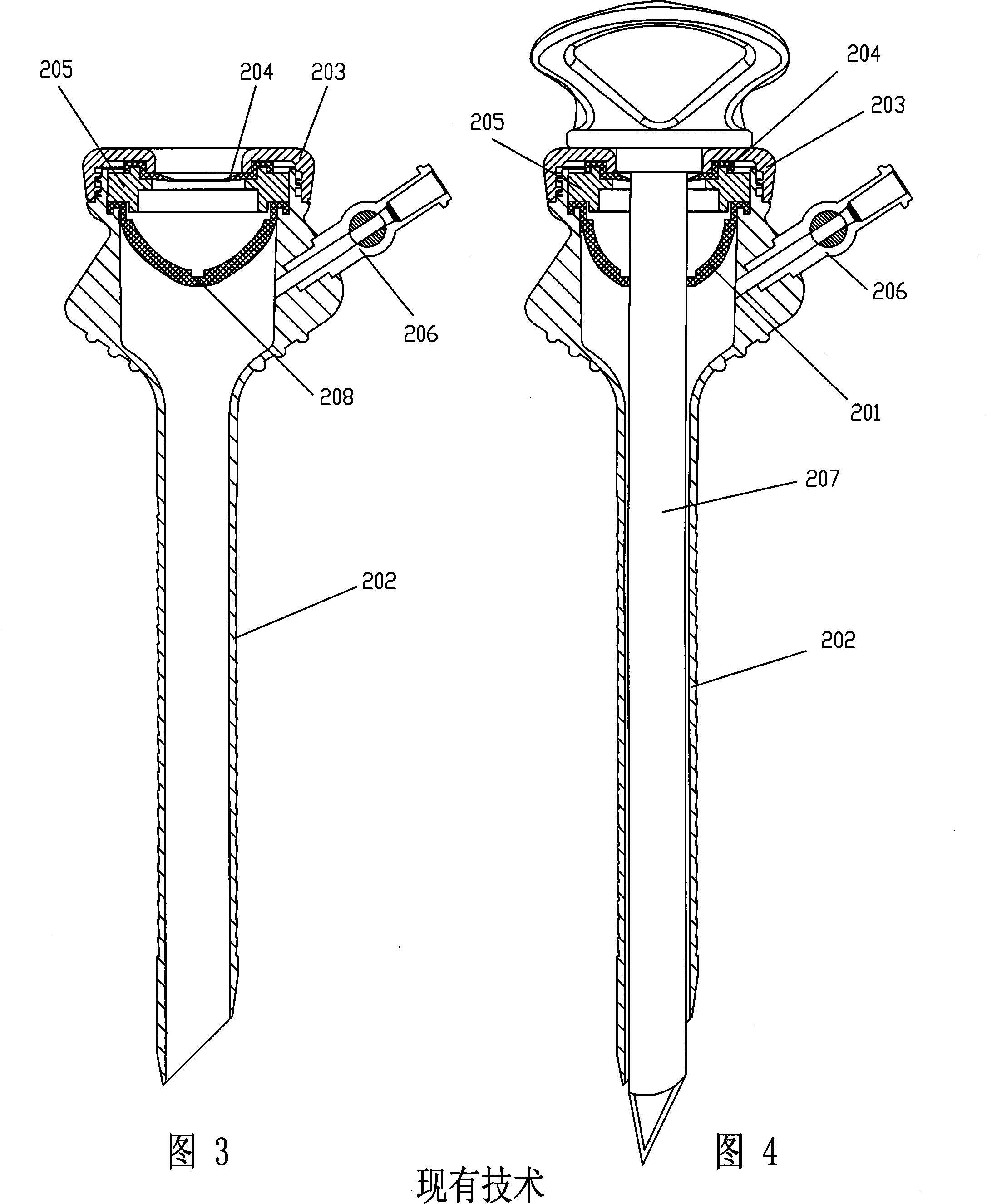 Puncture device general purpose type radial direction seal ring and puncture device