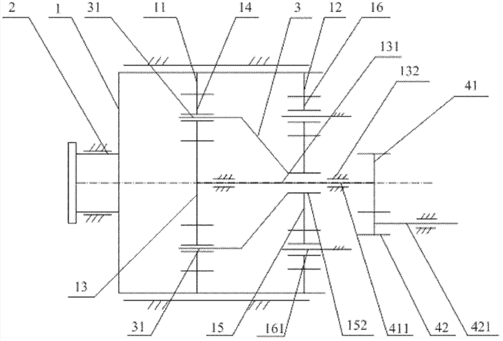 Speed-changing gear device