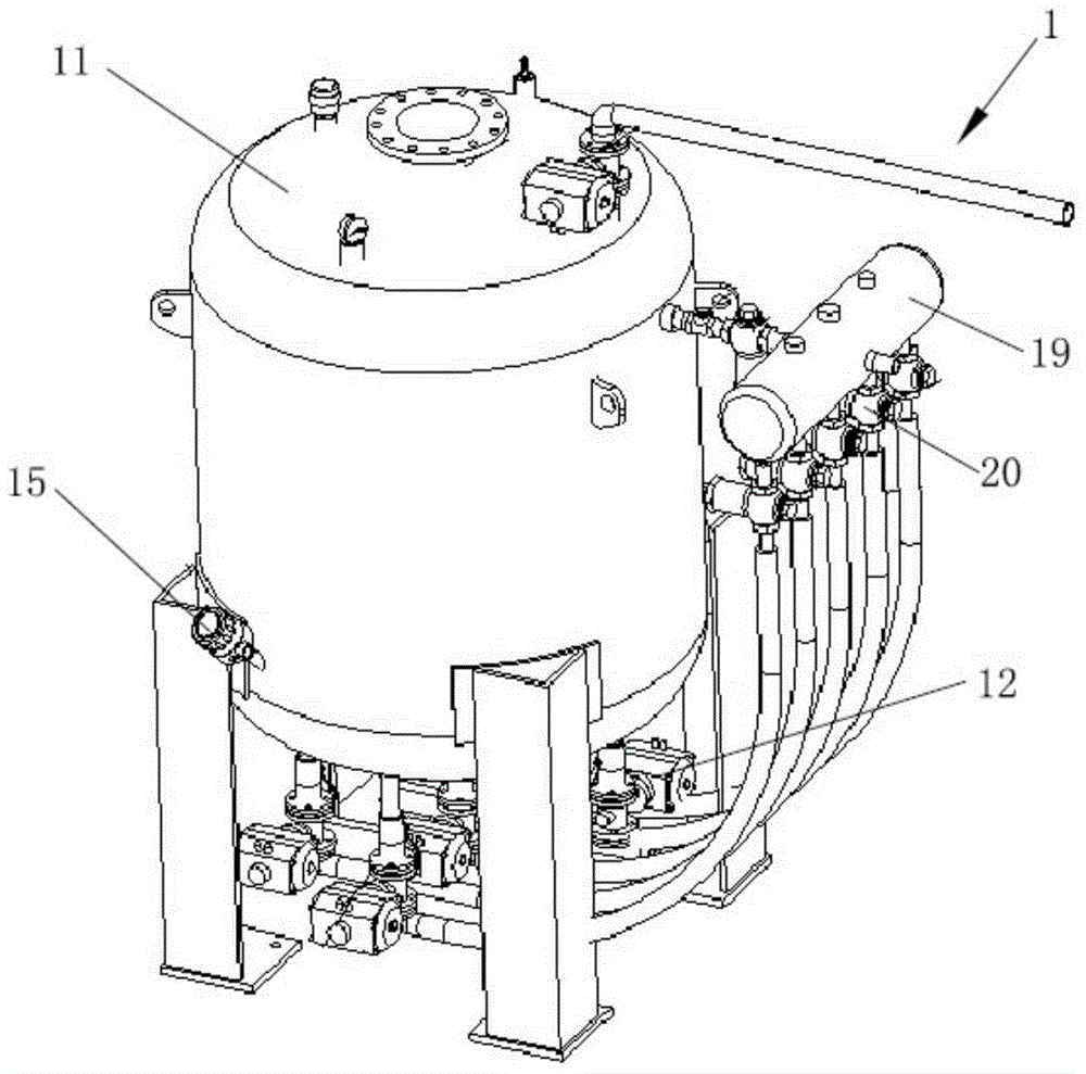 Sand blasting device for processing inner wall surface of pipeline