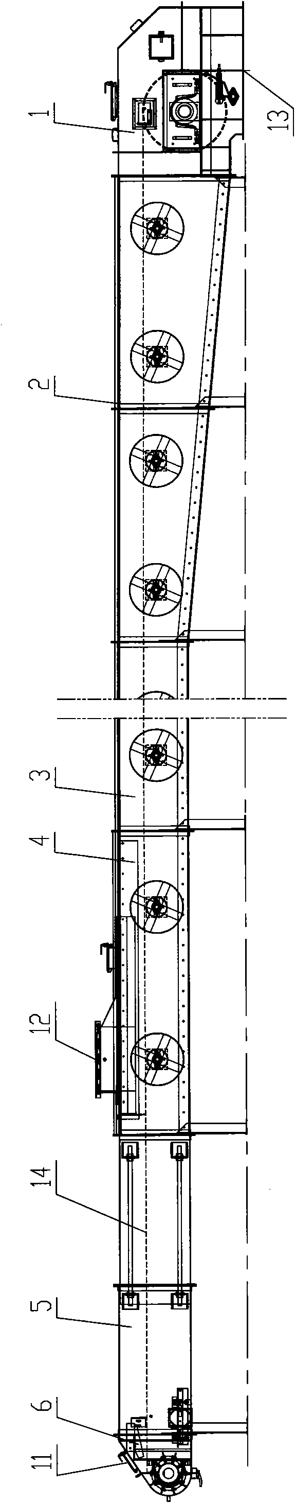 Single-carrier-roller belt type conveyer