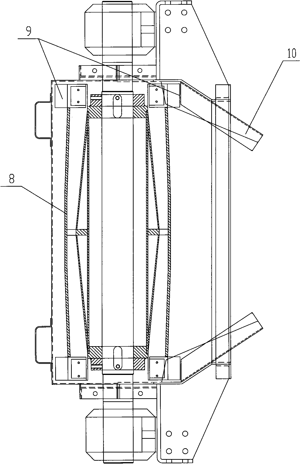 Single-carrier-roller belt type conveyer