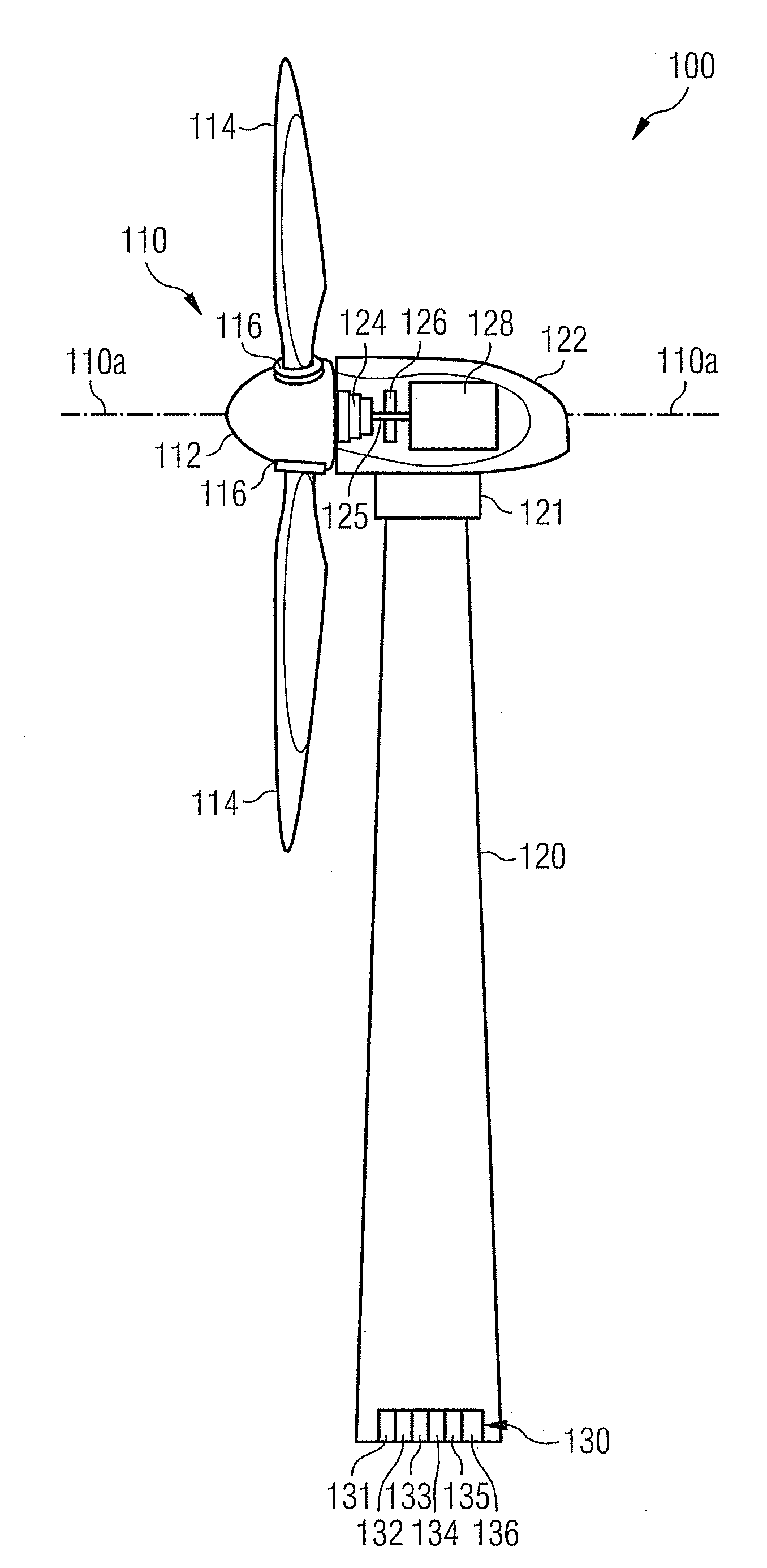 Adaptive adjustment of the blade pitch angle of a wind turbine