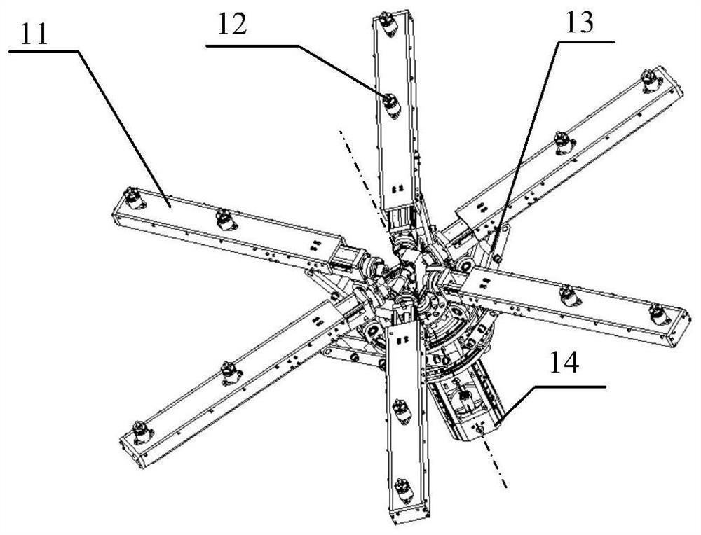 On-rail tooling system for truss assembly with variable scale and complex configuration