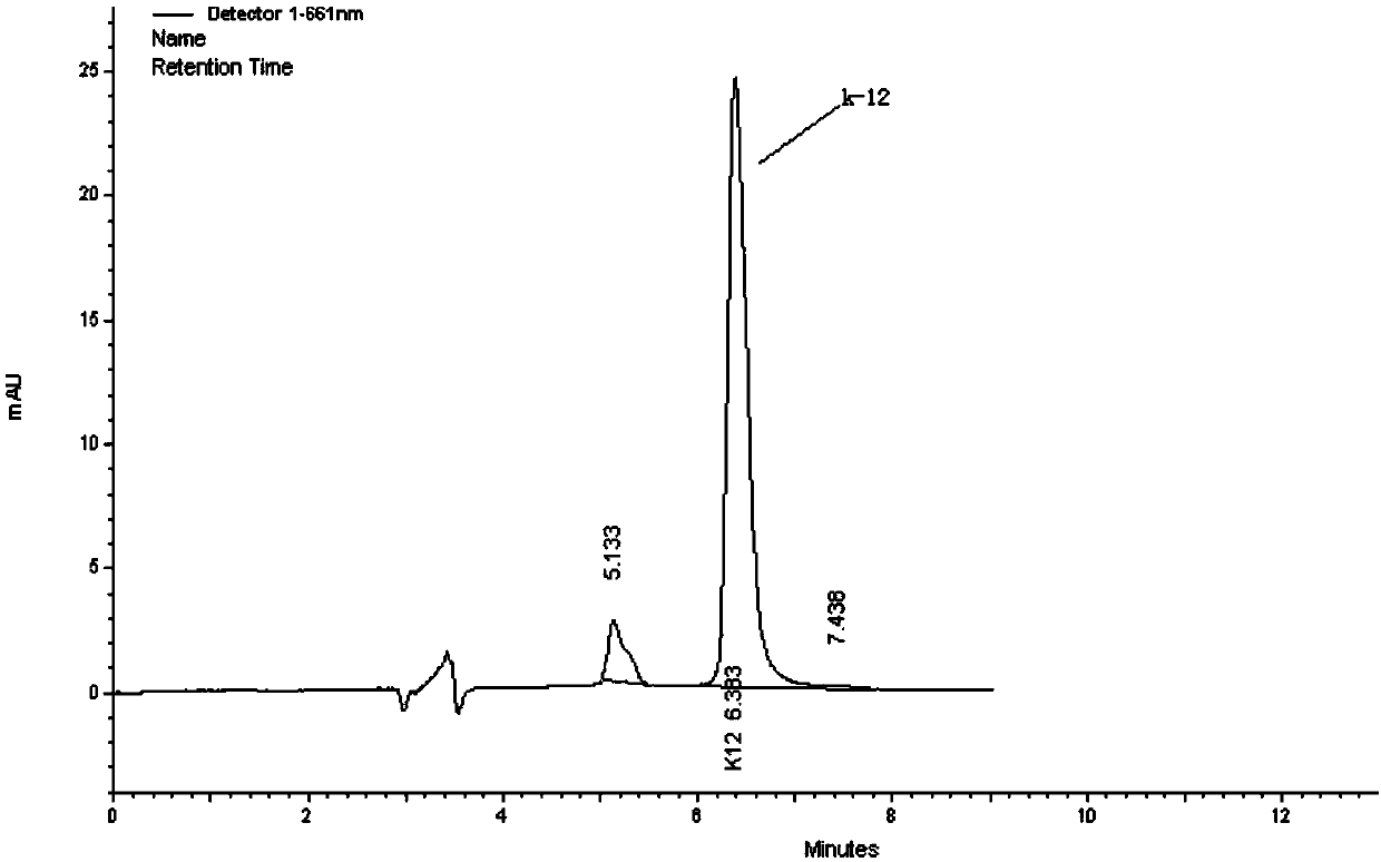 Method for detecting detergent residue on fabric by liquid chromatography
