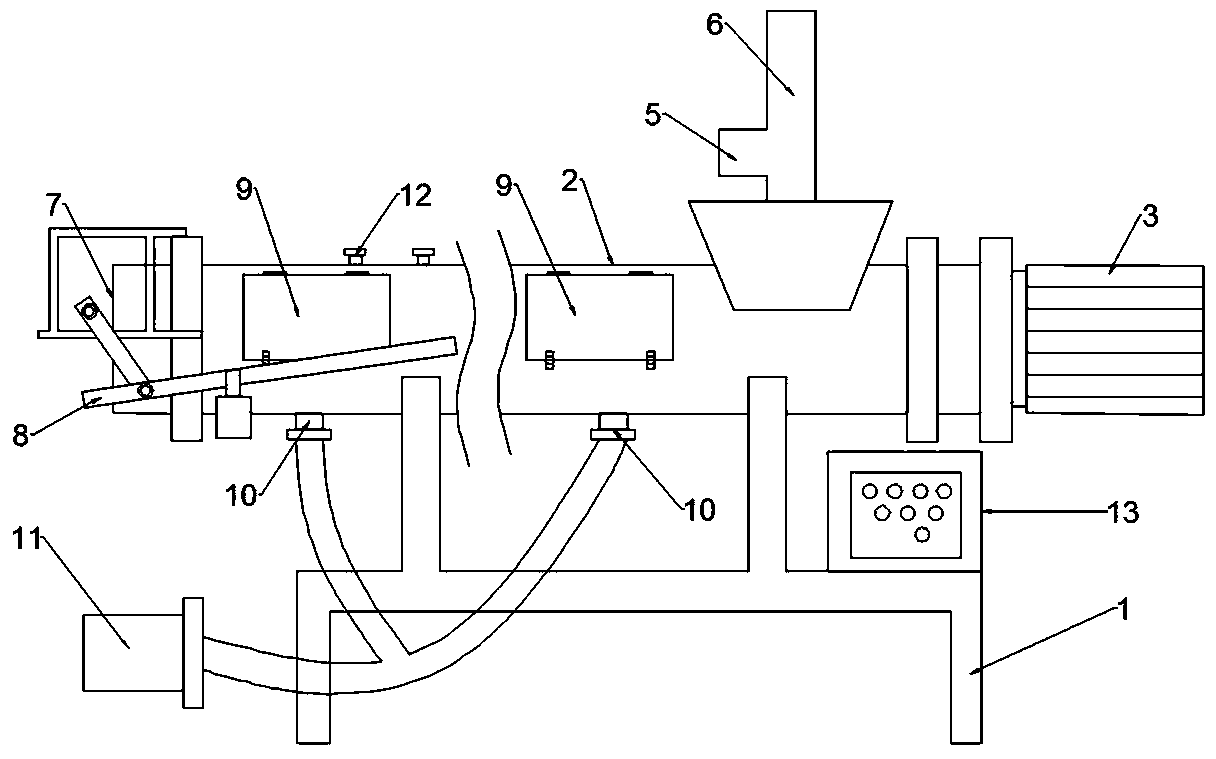 Spiral extrusion type solid-liquid separator