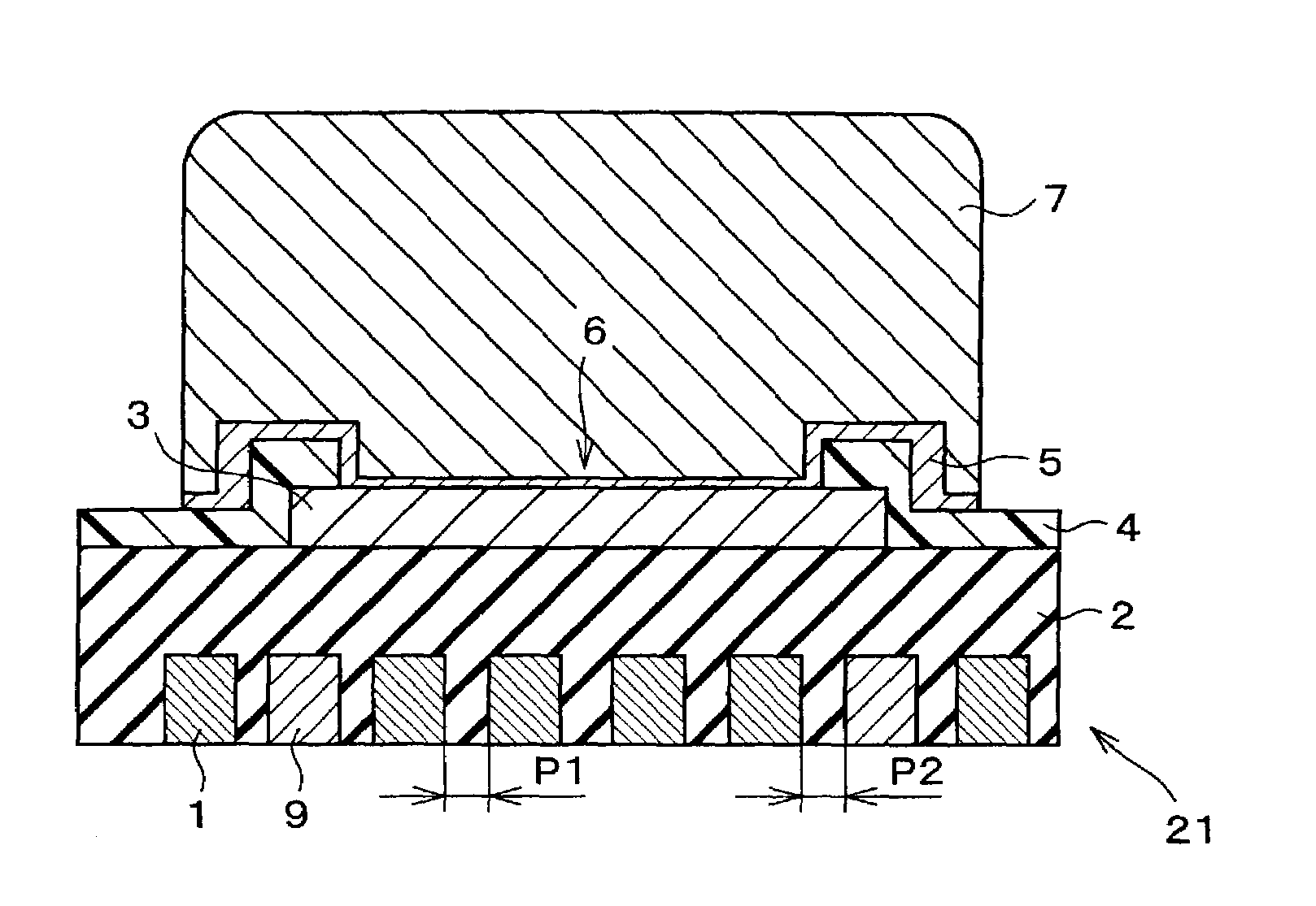 Semiconductor integrated circuit device for preventing warping of an insulating film therein