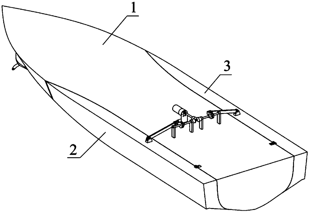 Sea condition self-adaption planing boat capable of adjusting forms