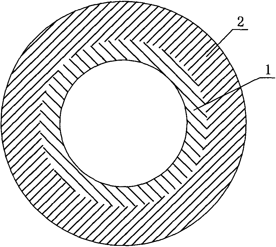 Flame-retardant plastic-steel composite cable protection pipe and preparation method thereof