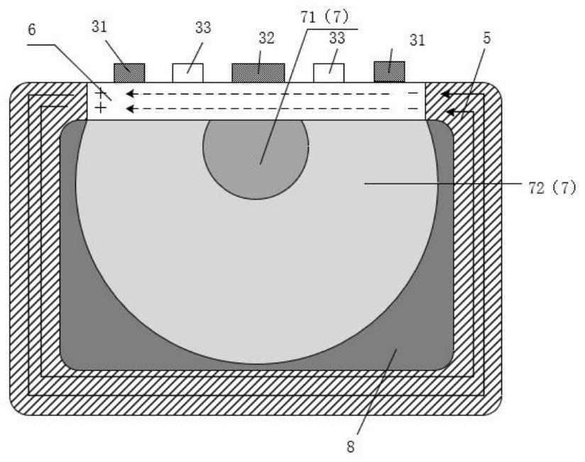 D-type optical fiber M-Z electro-optical modulator for eliminating thermoelectric effect of lithium niobate and preparation method thereof