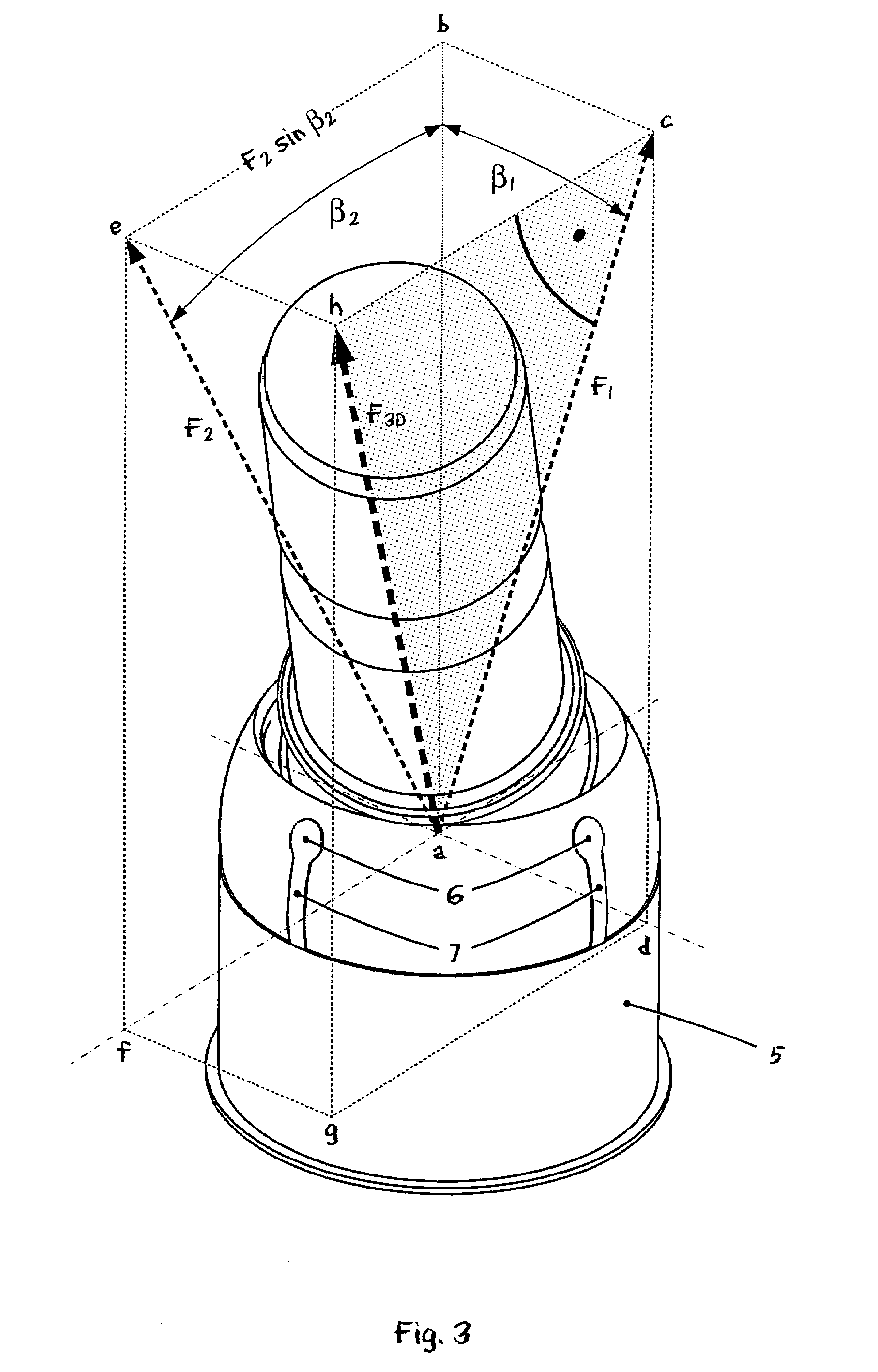 Ball and socket joint with sensor device, process for load measurement and process for wear measurement