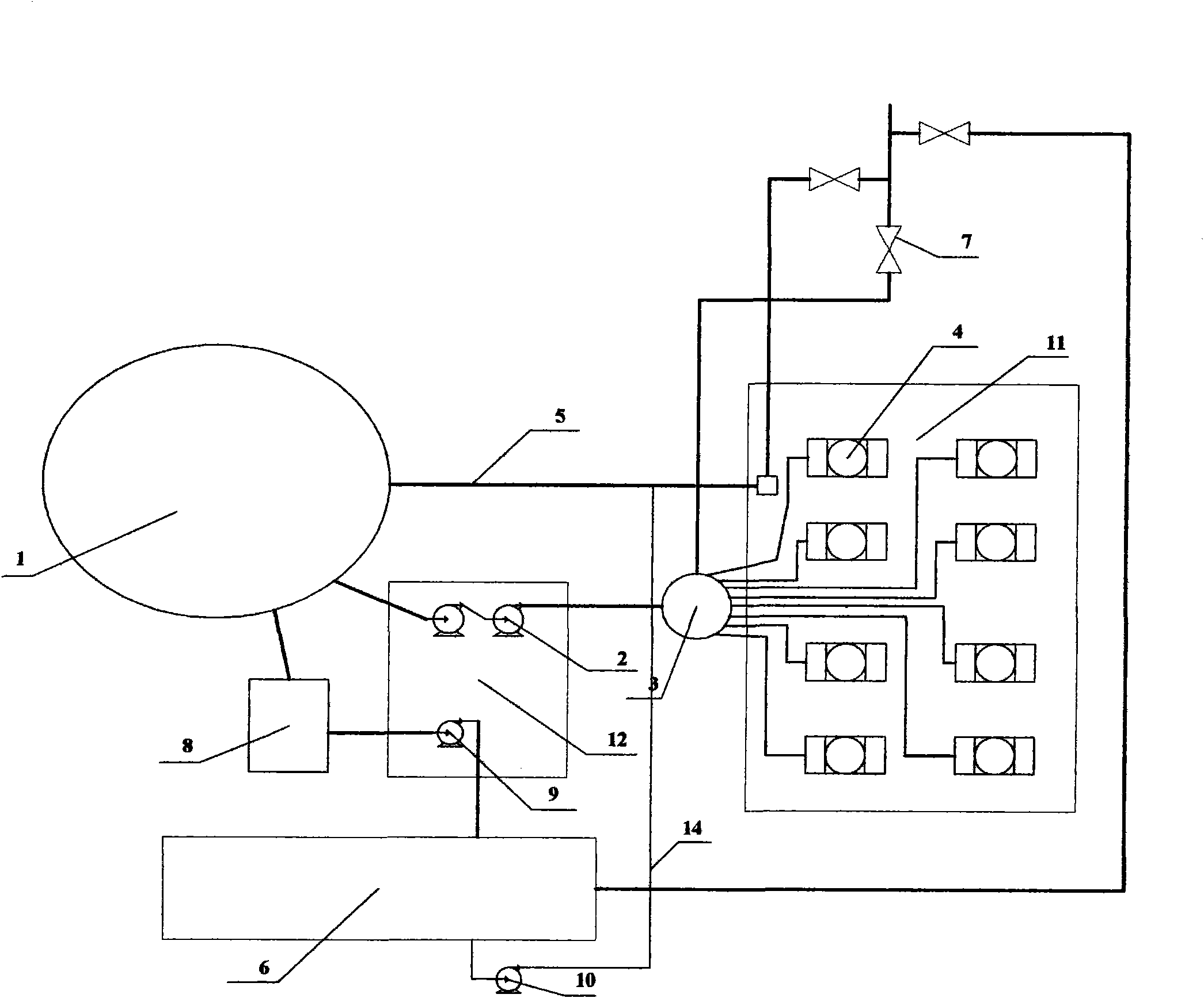 Ceramic filtering machine dehydrating system and dehydration technique thereof