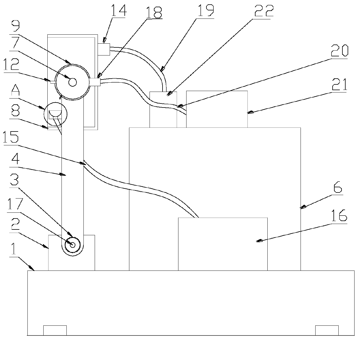 Building outer wall spraying device
