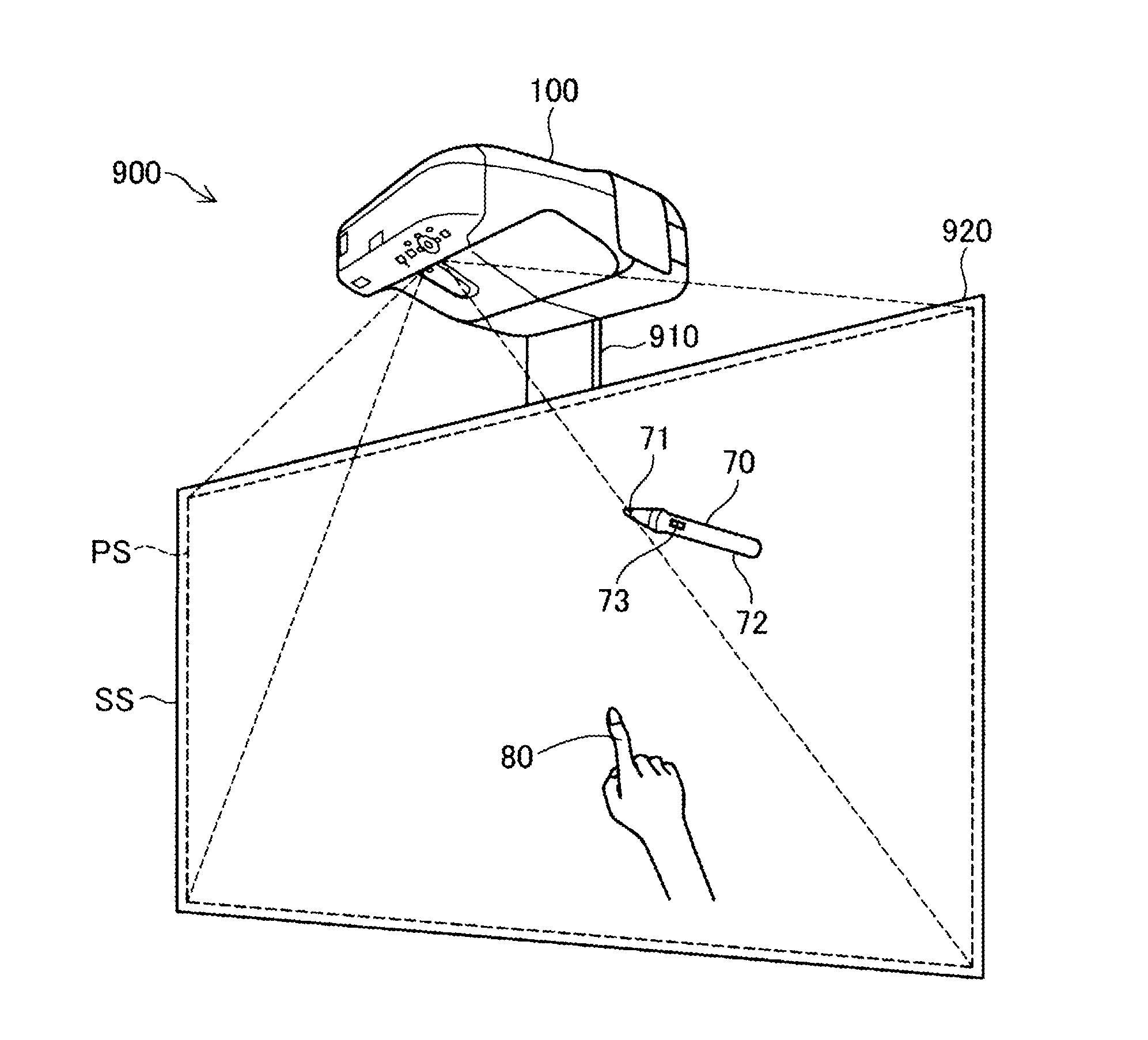 Interactive projector and method of controlling interactive projector