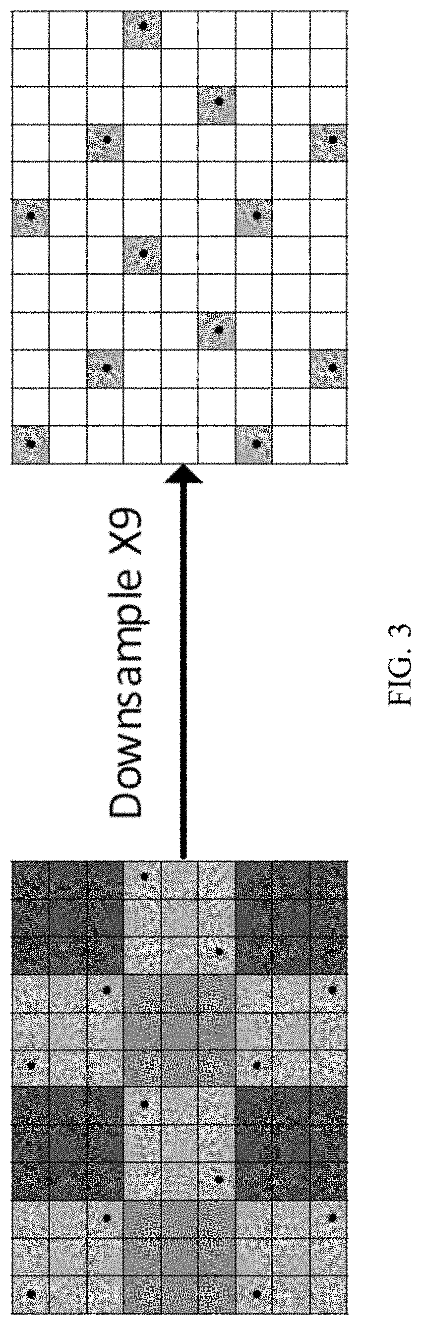 Image sensor down-up sampling using a compressed guide