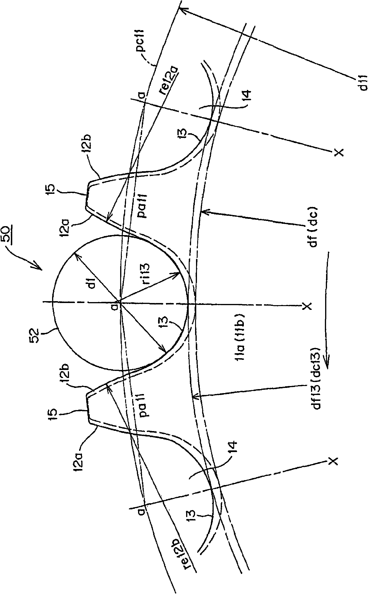 Sprocket for chain