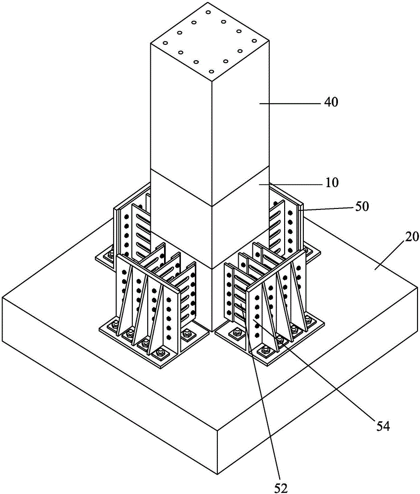 Damage repairing assembly type combined column with self-reset function
