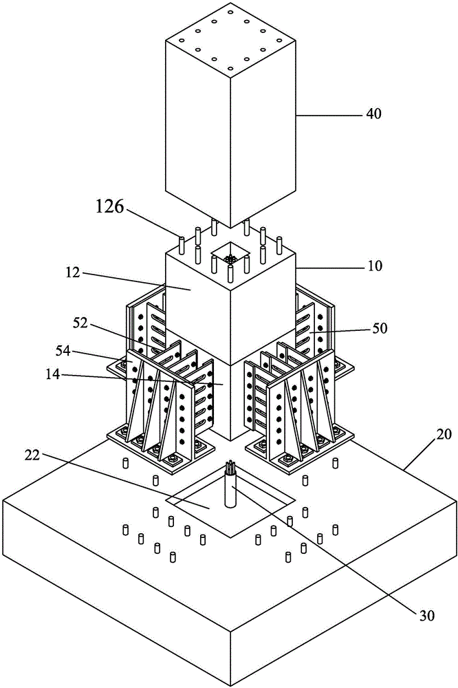 Damage repairing assembly type combined column with self-reset function