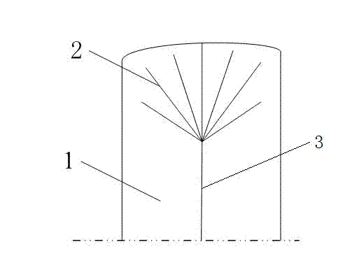 Device for reducing thunder disaster for wind turbine generator