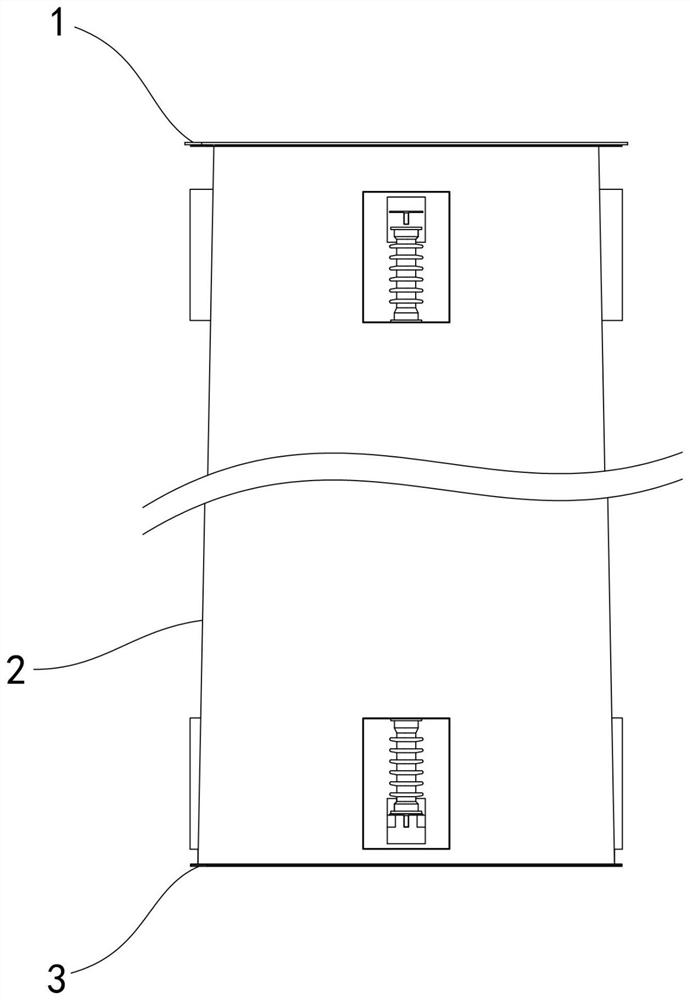 Stacked cylinder type flue lampblack electrostatic purification device