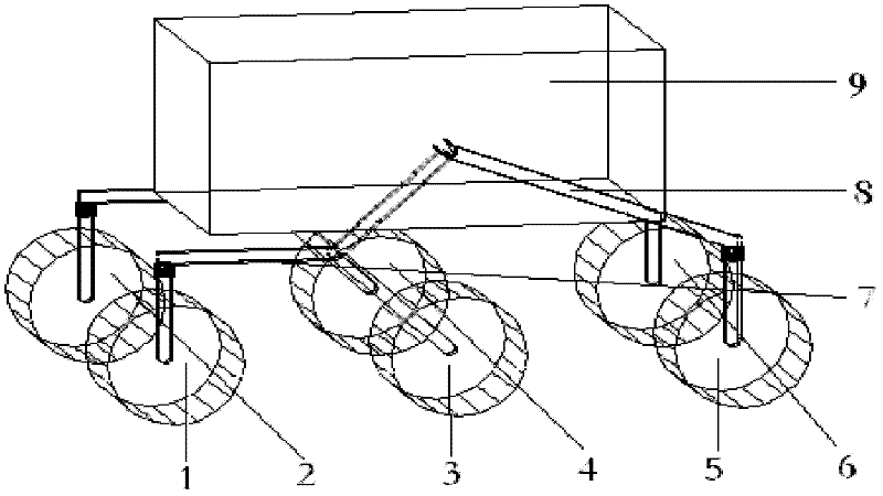Wheeled lunar vehicle driving control method based on slip ratio adjustment