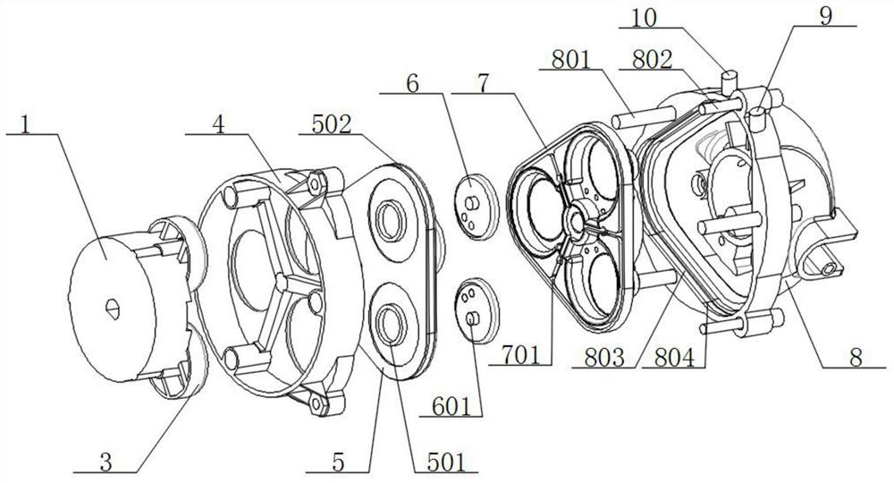 Self-priming pump with sealing mechanism