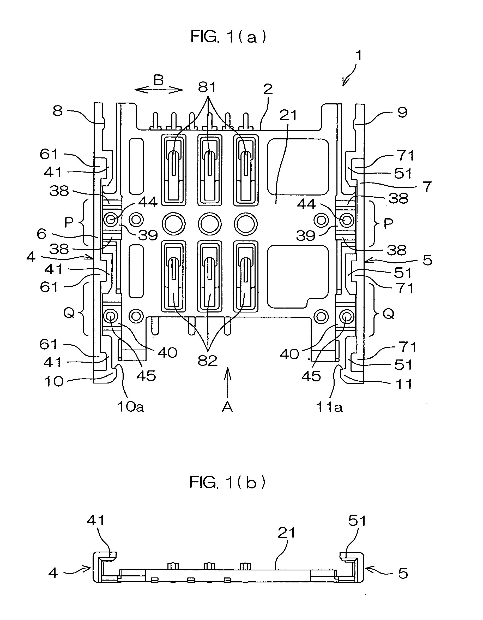 Card holder for SIM socket