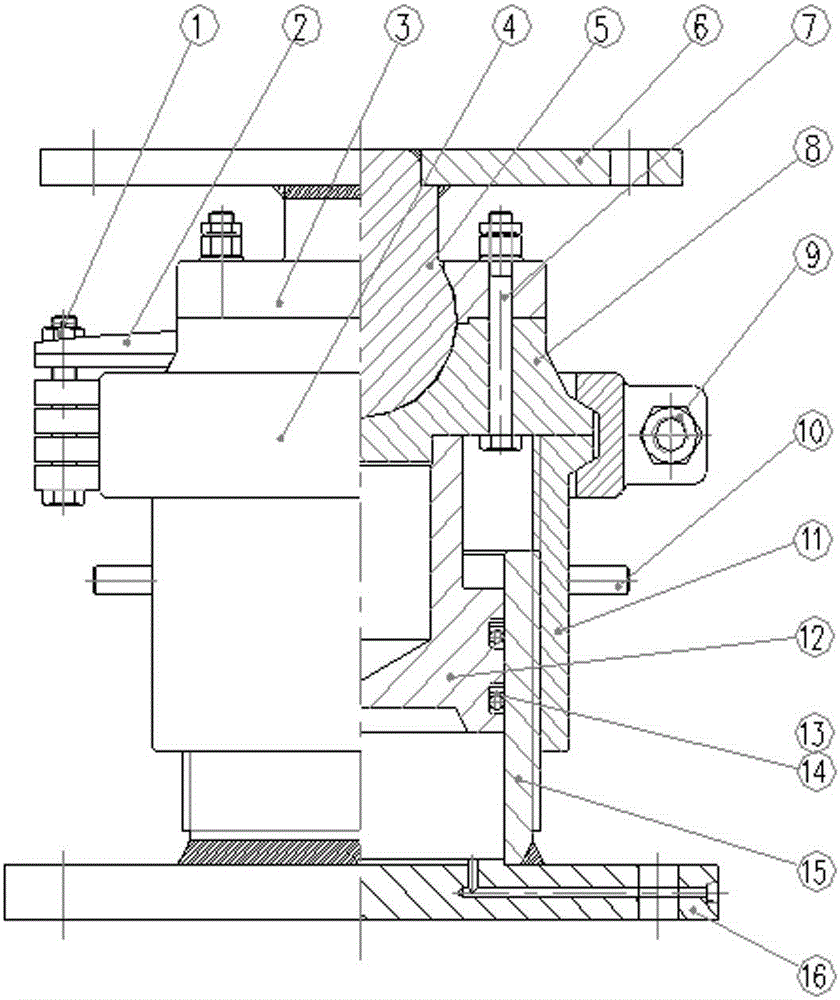 With self-locking self-guiding universal fluid drive device