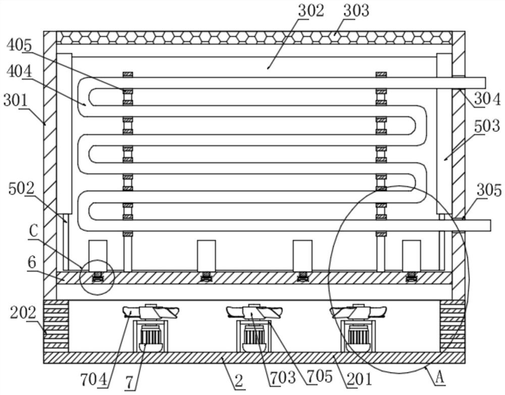 Heat dissipation device of new energy automobile battery and heat dissipation method thereof