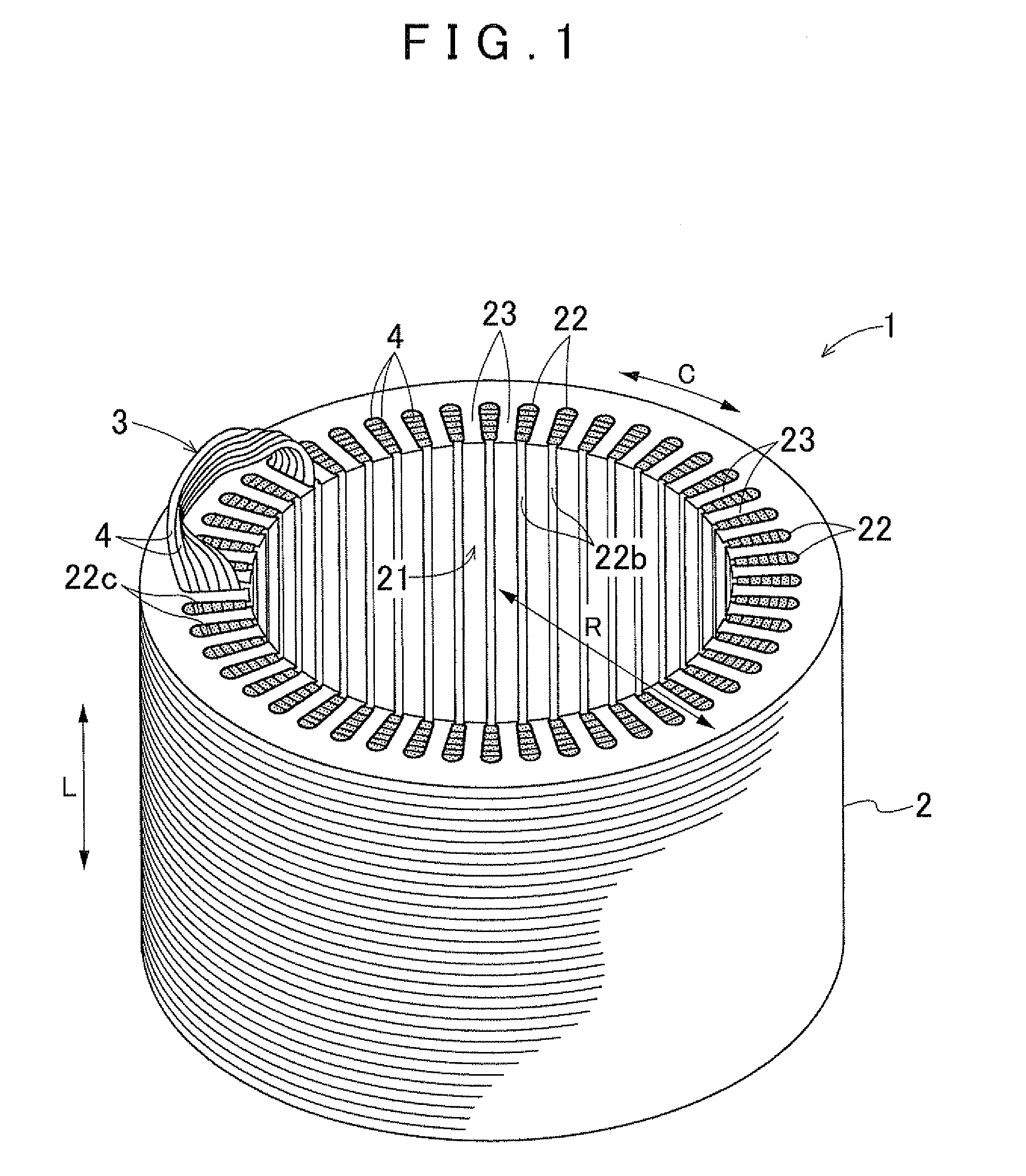 Stator for rotating electrical machine