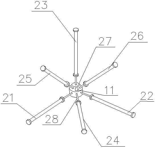 A space strain measurement device and method based on three-axis inclination positioning