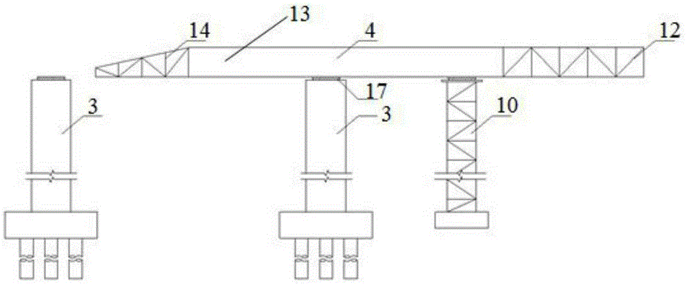 A swivel device and construction method of a small-span high-speed railway small-span bridge with a small angle