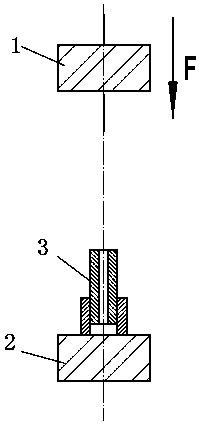 Metal parts interference assembly device and assembly method