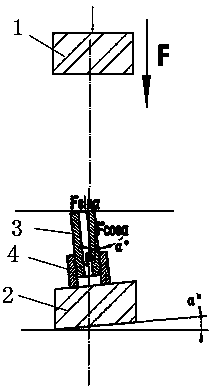 Metal parts interference assembly device and assembly method