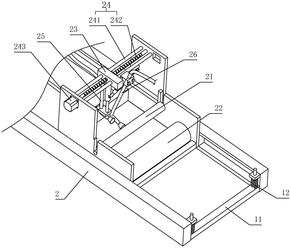Roof waterproof construction device and method