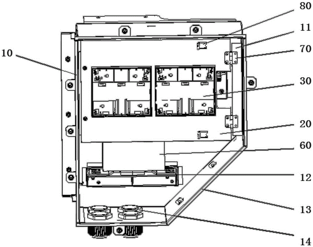 Dual-layer electric control box and vehicle-mounted machine set