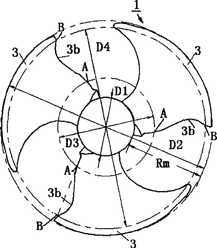 An axial-flow windwheel