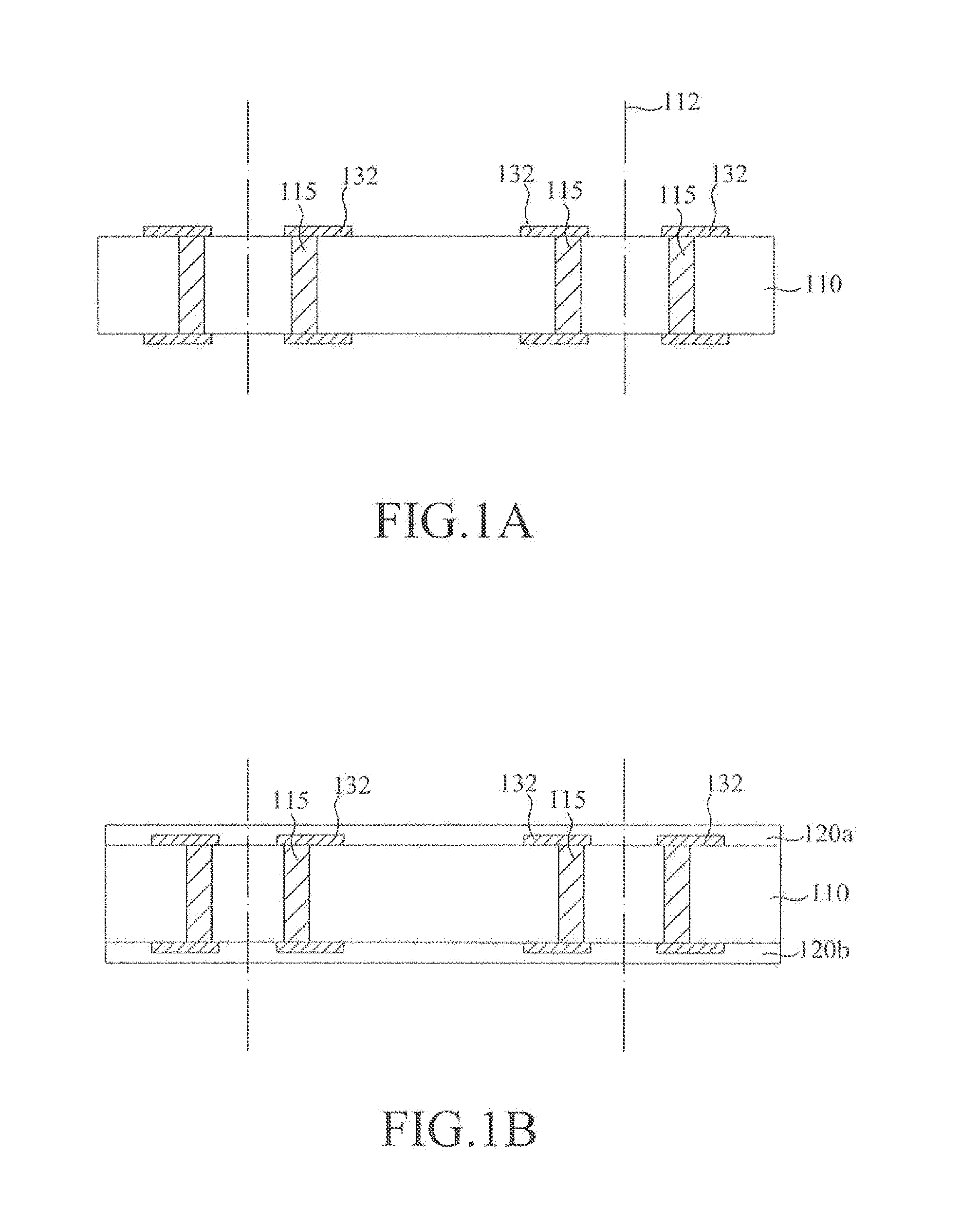 Substrate components for packaging IC chips and electronic device packages of the same