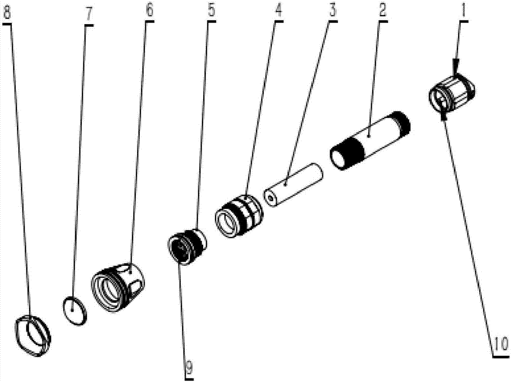 Variable-focal-length infrared laser lighting flashlight