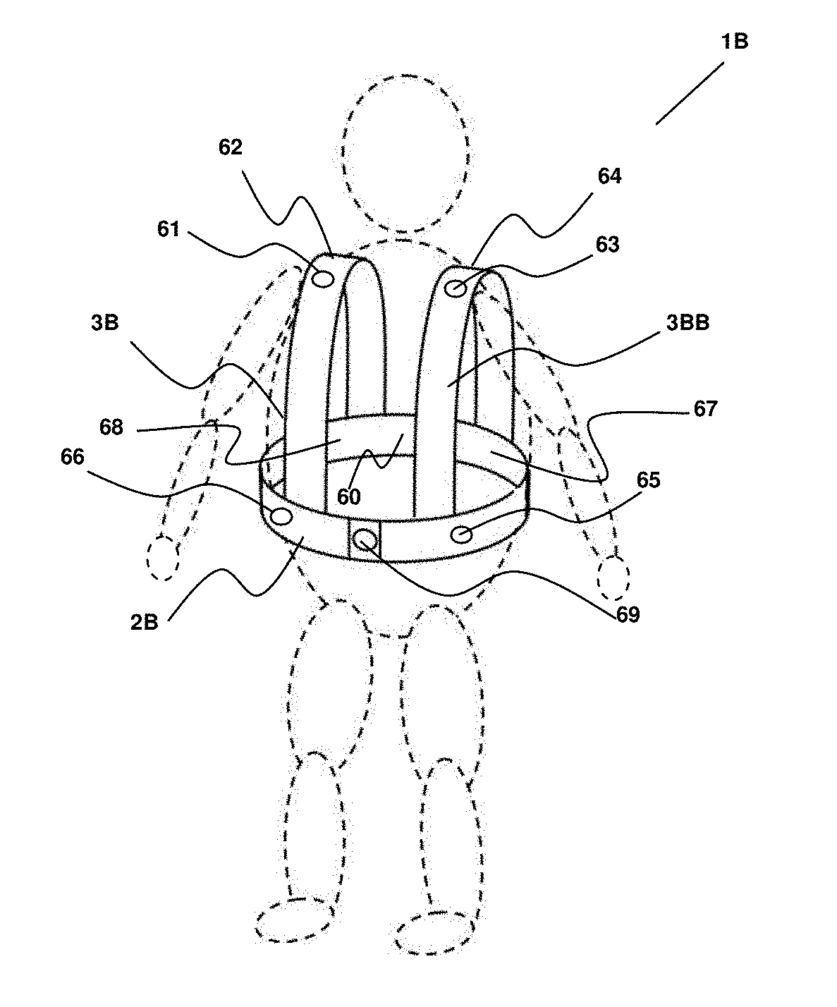 Personal wearable airbag device for preventing injury