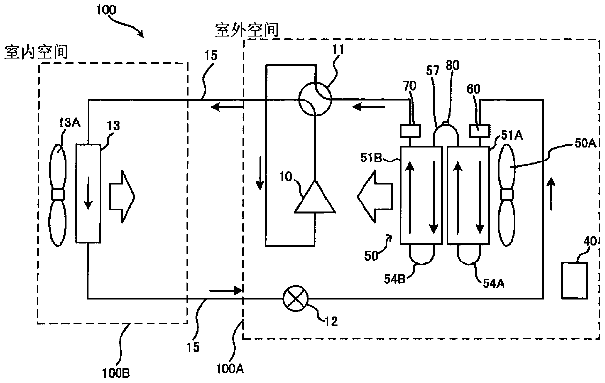 Heat source-side unit and refrigeration cycle device