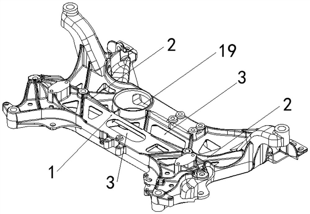 Aluminum alloy auxiliary frame