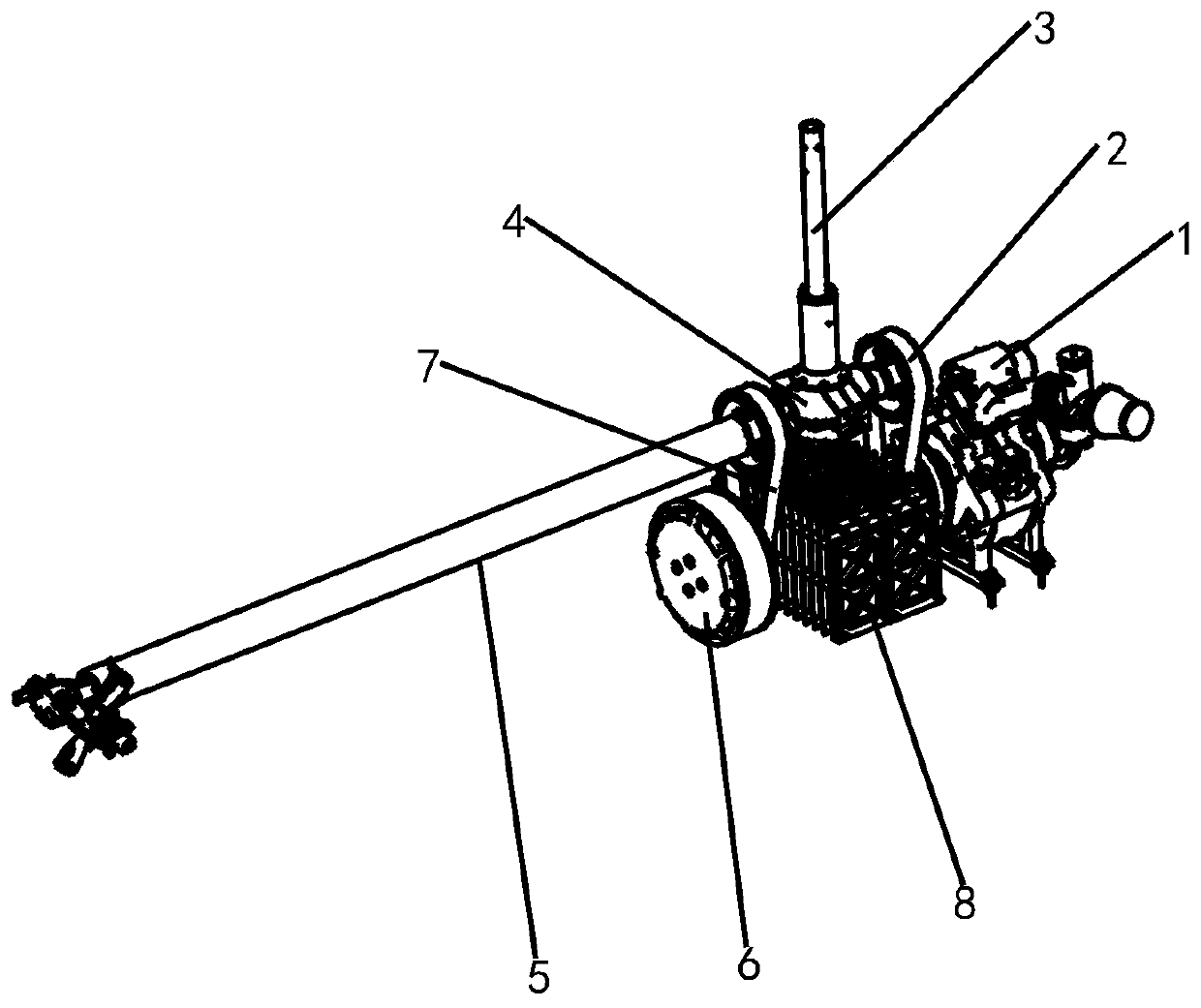 Safety emergency power device for unmanned helicopter