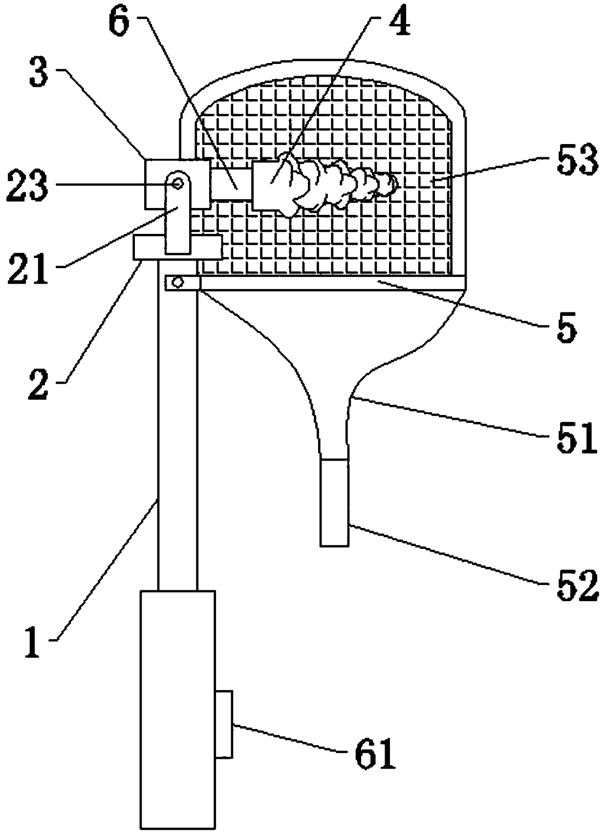 Device for picking jujubes through rotating vibration