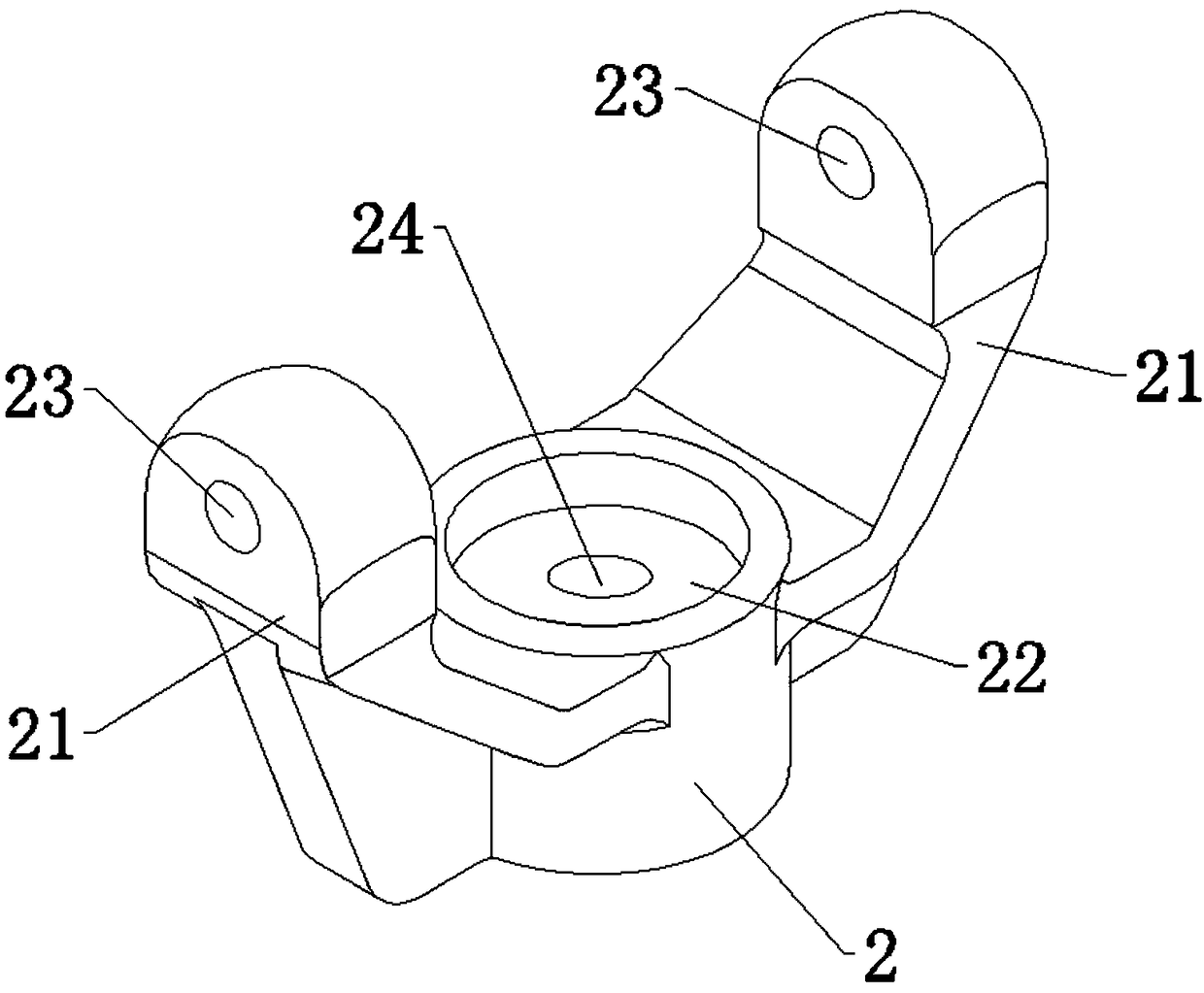 Device for picking jujubes through rotating vibration