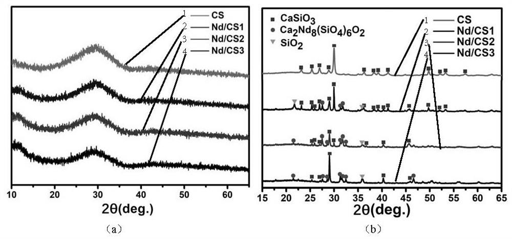 A kind of multifunctional calcium-silicon-based rare earth doped bioactive powder and its preparation method and application