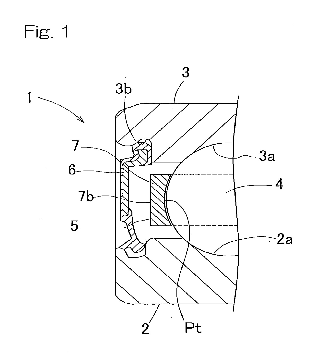 Rolling bearing and crown-shaped retainer