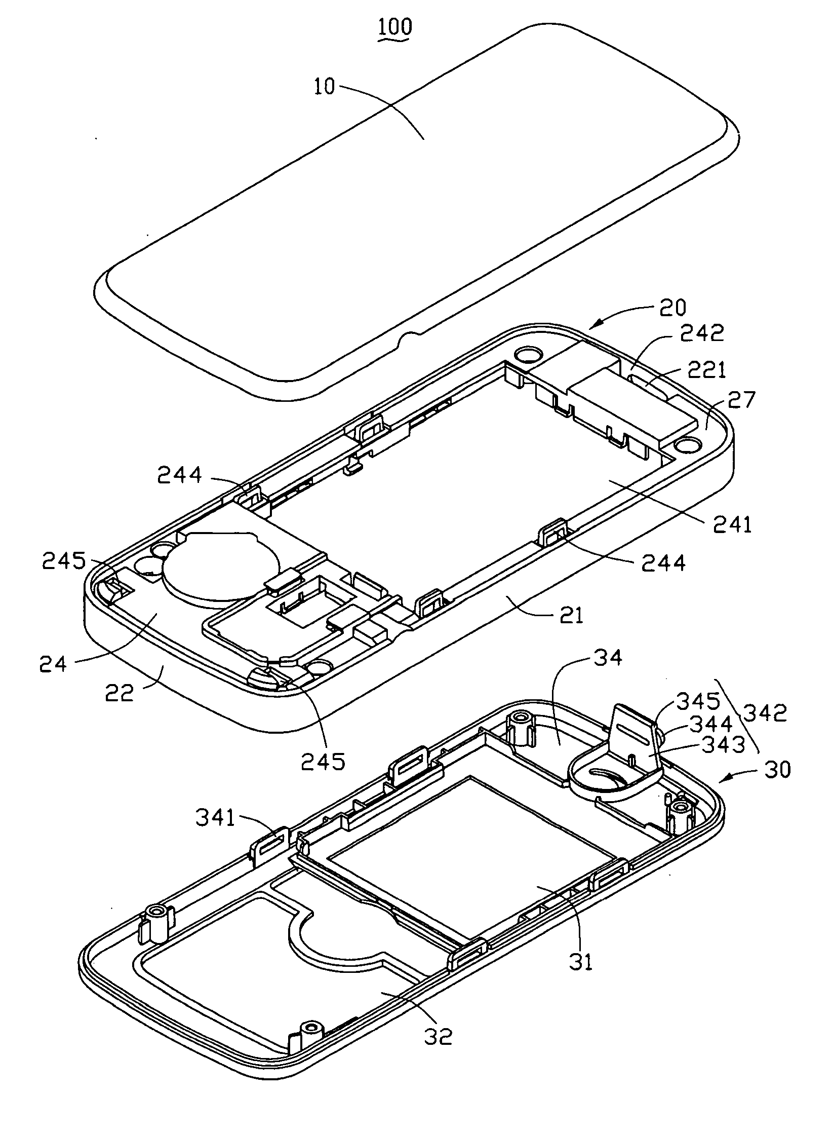 Battery cover latching assembly for portable electronic device