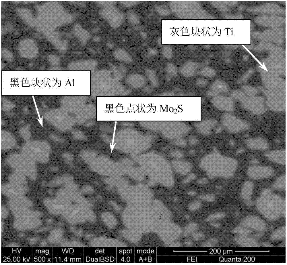 Aluminum-based molybdenum disulfide target material capable of obtaining solid-state high lubricating film layer on surface of metal material and preparation method of aluminum-based molybdenum disulfide target material
