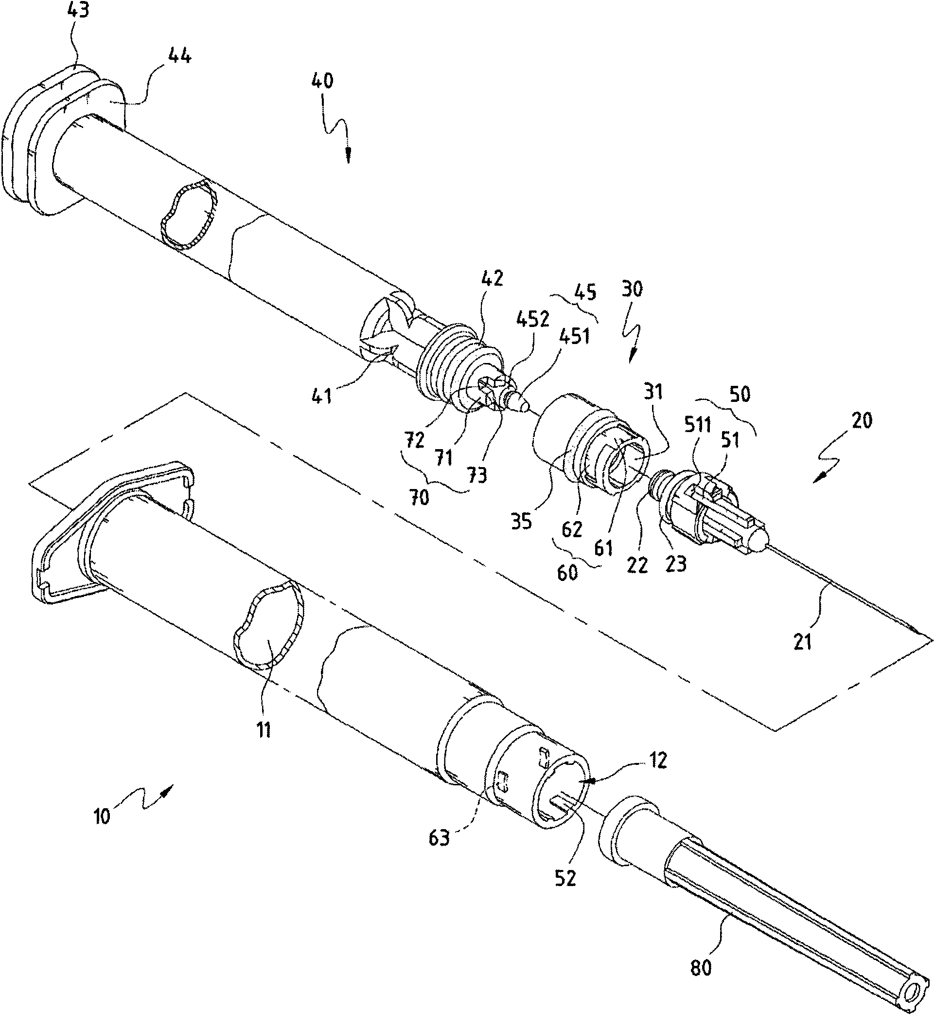 Retraction structure of safety syringe